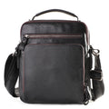 Joyir novo couro genuíno dos homens do vintage bolsas pequena aleta bolsa de ombro casual escritório mensageiro sacos moda crossbody saco