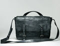 Bolsa mensageiro de couro genuíno para homens, bolsa de ombro vintage, bolsa crossbody, estilinete masculino, bolsa de lazer, marrom e cinza