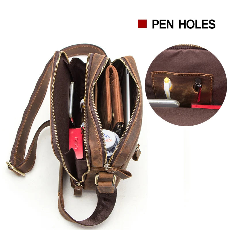 Contact's bolsa mensageiro masculina de couro genuíno, bolsa de ombro vintage para ipad mini de 7.9 polegadas, bolsa crossbody masculina de alta qualidade