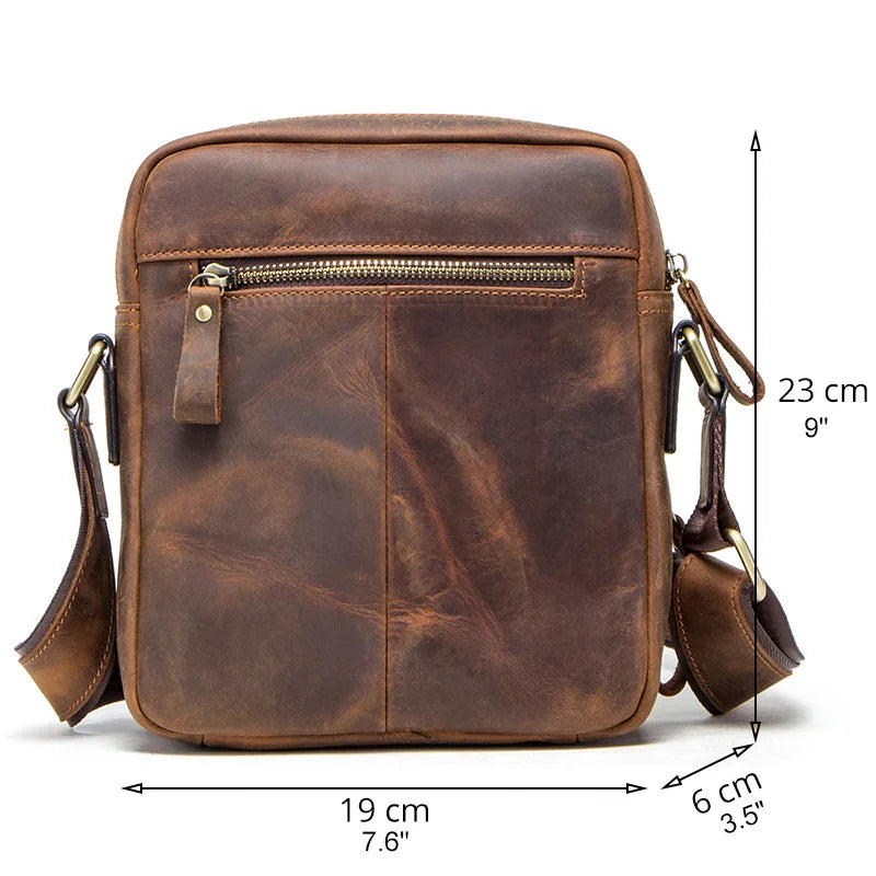 Contact's bolsa mensageiro masculina de couro genuíno, bolsa de ombro vintage para ipad mini de 7.9 polegadas, bolsa crossbody masculina de alta qualidade