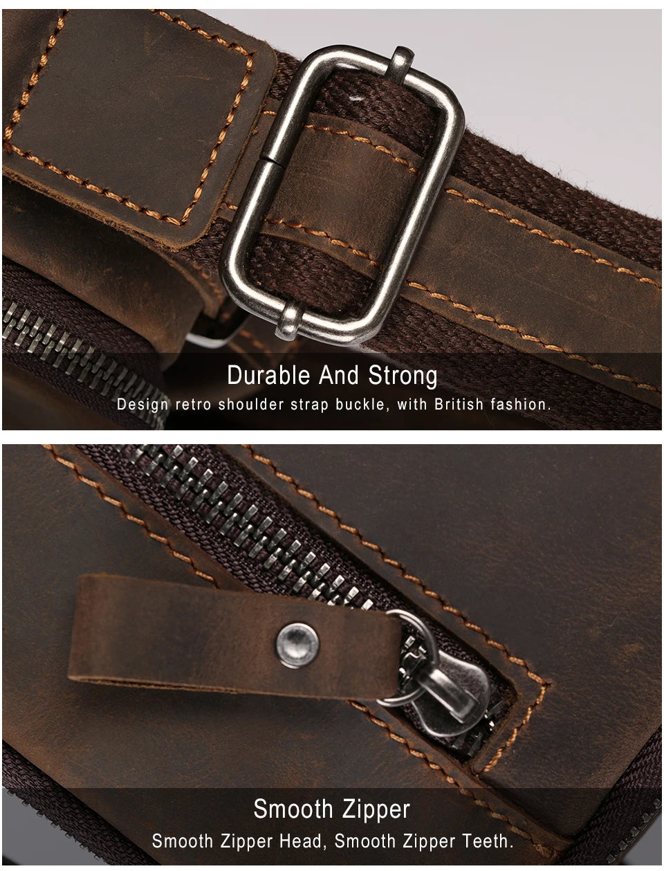 Joyir novo couro genuíno dos homens do vintage bolsas pequena aleta bolsa de ombro casual escritório mensageiro sacos moda crossbody saco