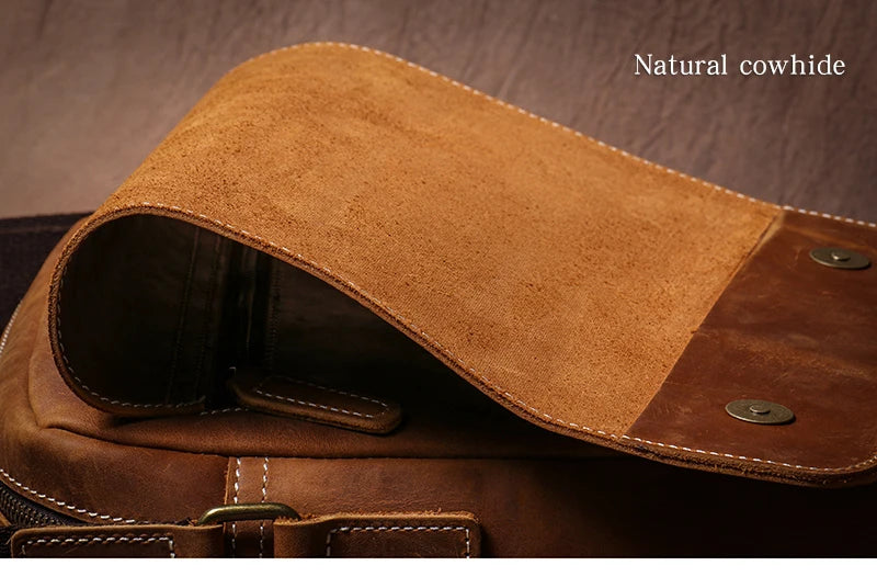 Guro bolsa de ombro de couro genuíno dos homens do vintage clássico aleta sacos do mensageiro maior qualidade luxo crossbody para 12 Polegada ipad