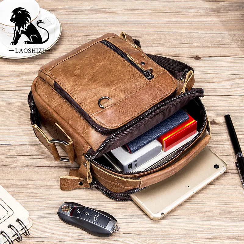 Marca 100% couro genuíno dos homens sacos de ombro saco do mensageiro para homens crossbody sacos novo pequeno homem designer bolsa bolso masculino