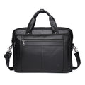 Schlatum pastas de negócios de couro genuíno preto para homens bolsas de luxo portátil maleta sacos 16 polegada saco do computador escritório
