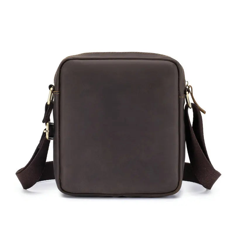 Bolsa transversal de couro legítimo, padrão Executivo!