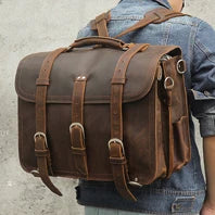 Vintage cavalo louco mochila de couro genuíno dos homens bagpack escalada mochila masculino grande caminhadas mochila m814