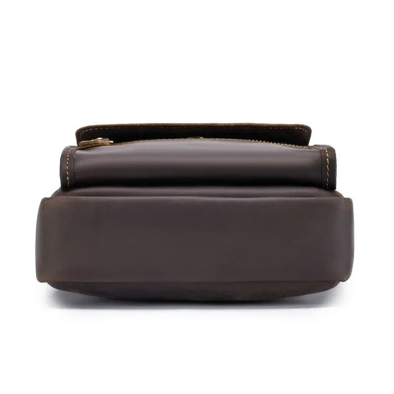 Bolsa transversal de couro legítimo, padrão Executivo!
