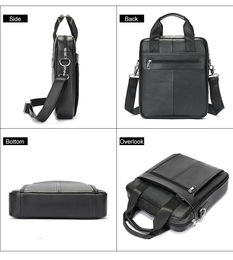 Westal Couro Genuíno Crossbody Messenger Bag, Sacos de Ombro dos homens, 13.3 "Laptop Pasta, Homem Bolsas, 8577