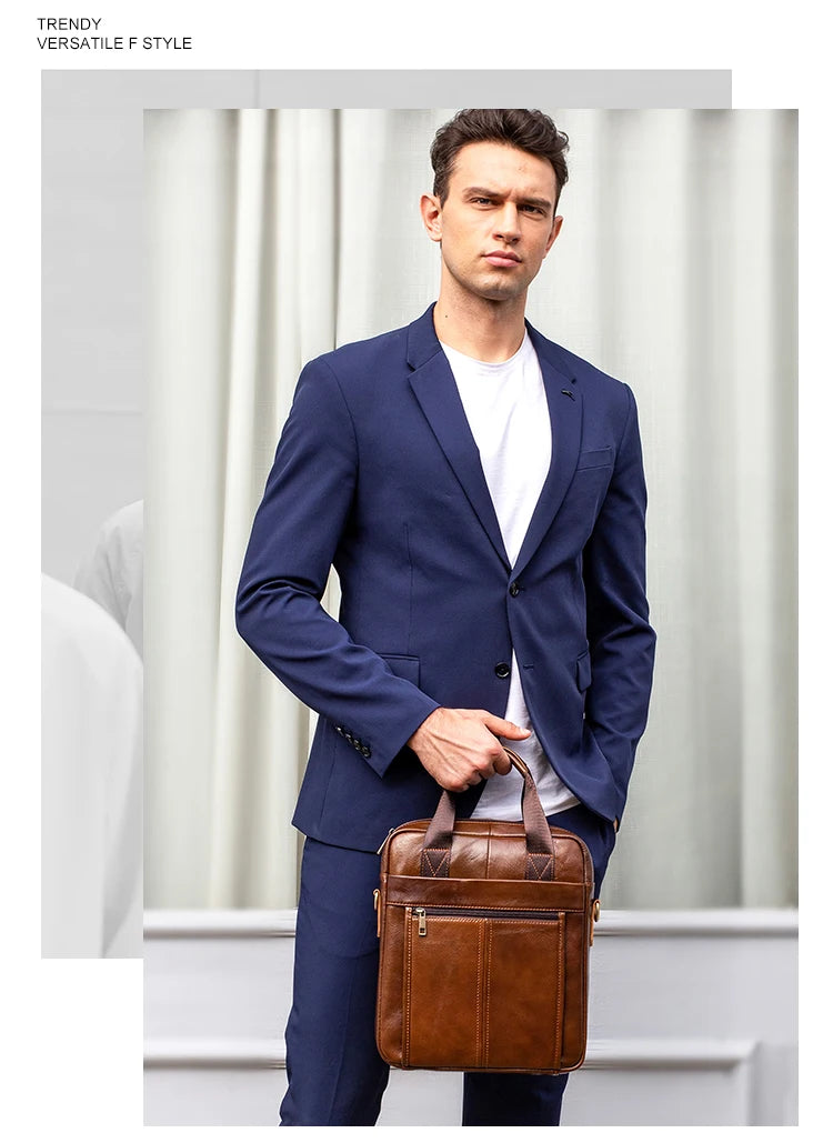 Westal Couro Genuíno Crossbody Messenger Bag, Sacos de Ombro dos homens, 13.3 "Laptop Pasta, Homem Bolsas, 8577