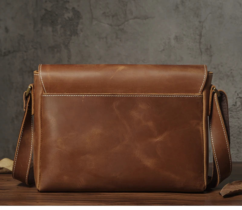 NUKA Couro Genuíno Bolsa de Ombro Retro Original Couro Horizontal Crossbody Deluxe Flap Messenger Bags Para 11 Polegada Ipad