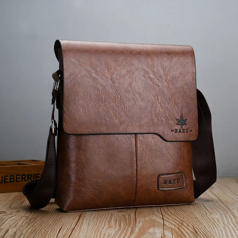 Marca de luxo do vintage sacos do mensageiro dos homens bolsa ombro couro masculino bolsa marrom preto saco lateral negócios crossbody saco para homem
