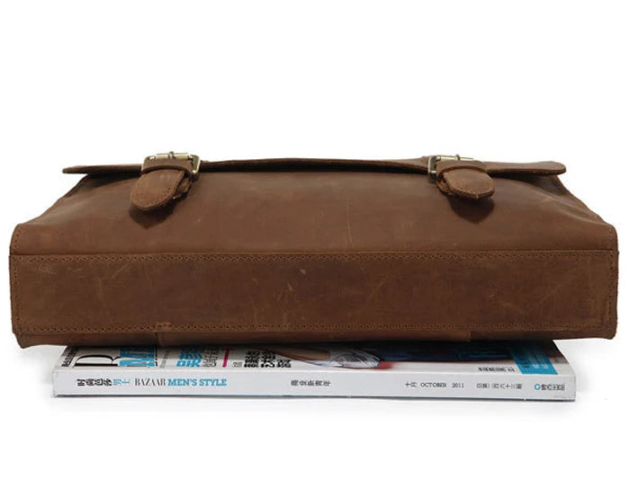Bolsa de ombro vintage de couro louco cavalo, bolsa mensageiro cruzada masculina, bolsa de lazer genuína de couro, 2020