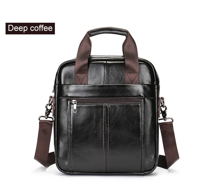Westal Couro Genuíno Crossbody Messenger Bag, Sacos de Ombro dos homens, 13.3 "Laptop Pasta, Homem Bolsas, 8577