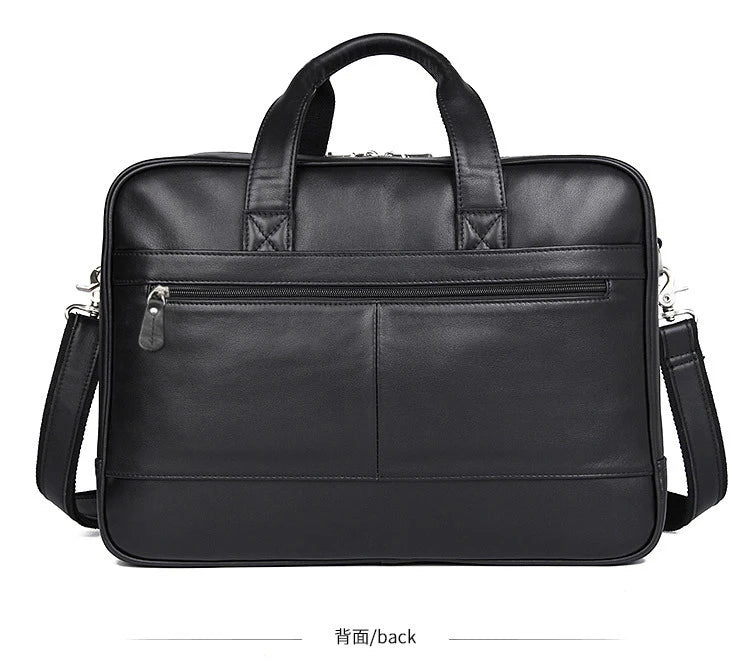 Pasta de couro genuíno de alta qualidade para homens, bolsa de negócios, couro crazy horse, grande, 17 polegadas, bolsa para laptop, porta-pasta masculina, estojo de escritório