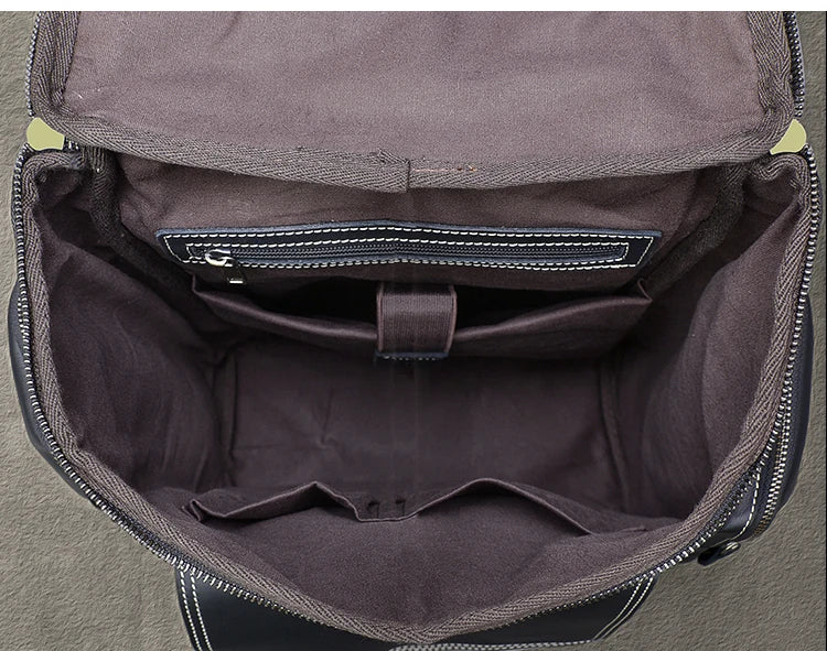 Vintage cavalo louco mochila de couro genuíno dos homens bagpack escalada mochila masculino grande caminhadas mochila m814