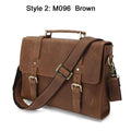 Bolsa de ombro vintage de couro louco cavalo, bolsa mensageiro cruzada masculina, bolsa de lazer genuína de couro, 2020