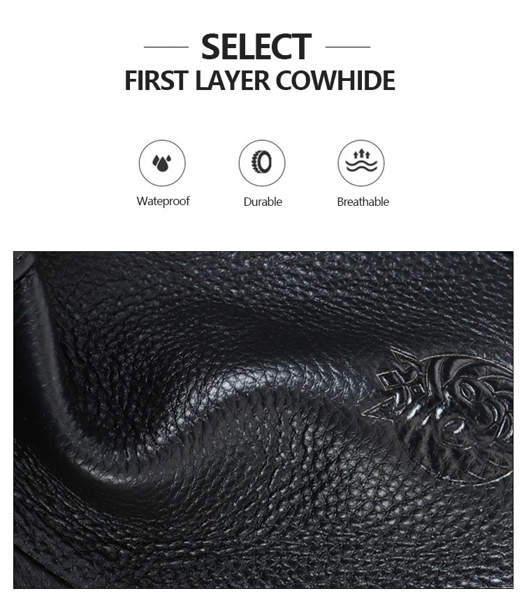 Schlatum pastas de negócios de couro genuíno preto para homens bolsas de luxo portátil maleta sacos 16 polegada saco do computador escritório