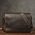 NUKA Couro Genuíno Bolsa de Ombro Retro Original Couro Horizontal Crossbody Deluxe Flap Messenger Bags Para 11 Polegada Ipad