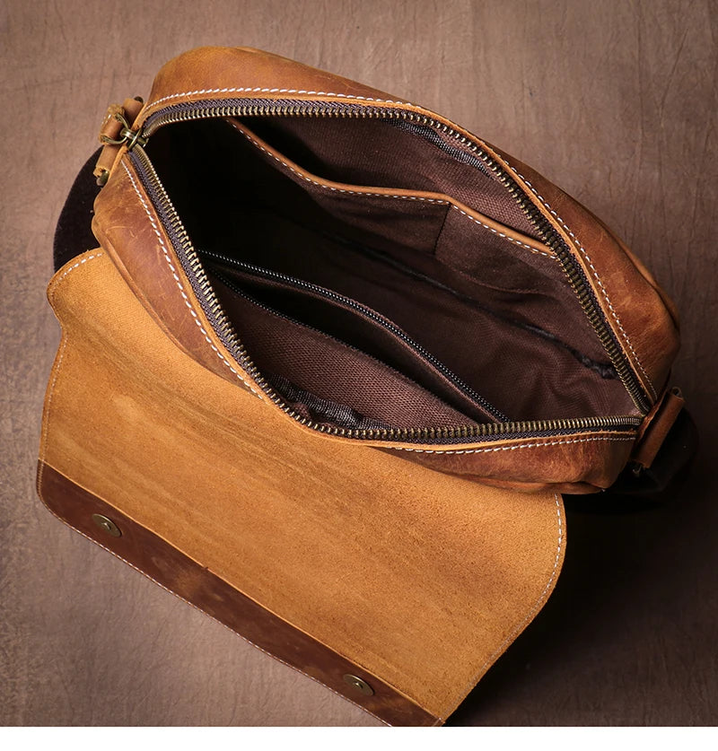 Guro bolsa de ombro de couro genuíno dos homens do vintage clássico aleta sacos do mensageiro maior qualidade luxo crossbody para 12 Polegada ipad