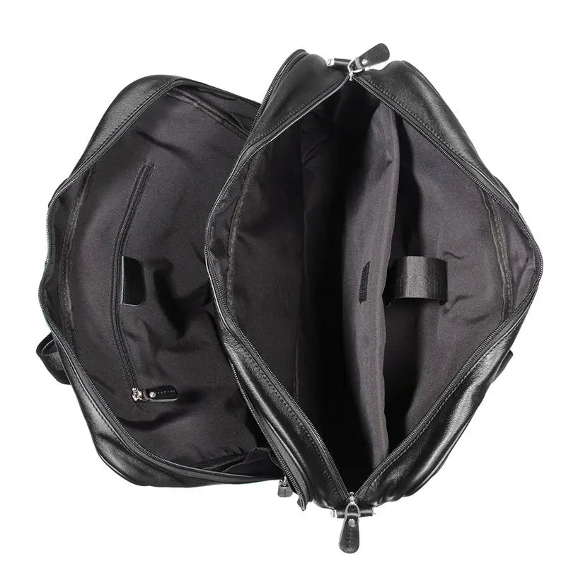 Pasta de couro genuíno de alta qualidade para homens, bolsa de negócios, couro crazy horse, grande, 17 polegadas, bolsa para laptop, porta-pasta masculina, estojo de escritório