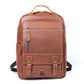 Mochila Vintage de Couro Genuíno S.WORKER, Bolsa para Laptop, Couro Crazy-horse, Mochila Escolar, Bolsa de Viagem para Fim de Semana